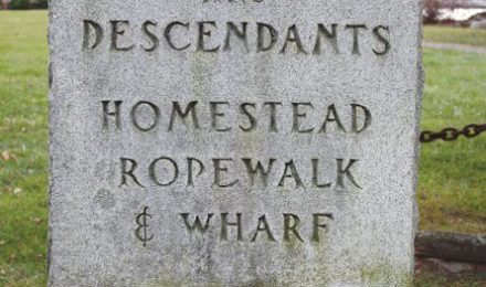 King Caesar grave marker at Mayflower Cemetery.